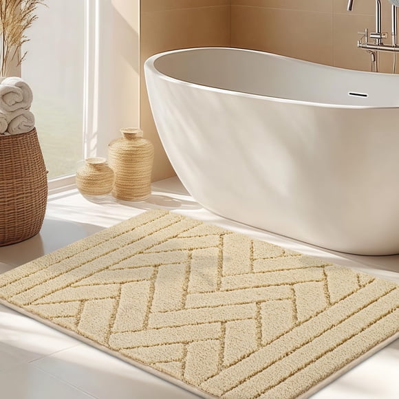 Tapete de entrada hicorfe 51 x 80 cm antideslizante y absorbente para interior
