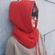 thumbnail image 2 of Bufanda Qarigey con capucha de punto para mujer imprescindible para invierno gorro de punto rojo, 2 of 6
