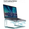 thumbnail image 4 of GFDYREE Laptop Stand, Aluminum Computer Riser, Ergonomic Laptops Elevator for Desk, Metal Holder Compatible with 10 to 15.6 Inches Notebook Computer, Aquamarine, 4 of 7