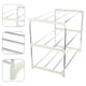 thumbnail image 2 of Zapatero de acero inoxidable de 3 niveles, organizador de almacenamiento para la entrada del armario., 2 of 6