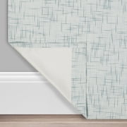 Eclipse Gemini Linear Patterned Blackout Grommet Top Window Panel, Sky Blue, 50x63