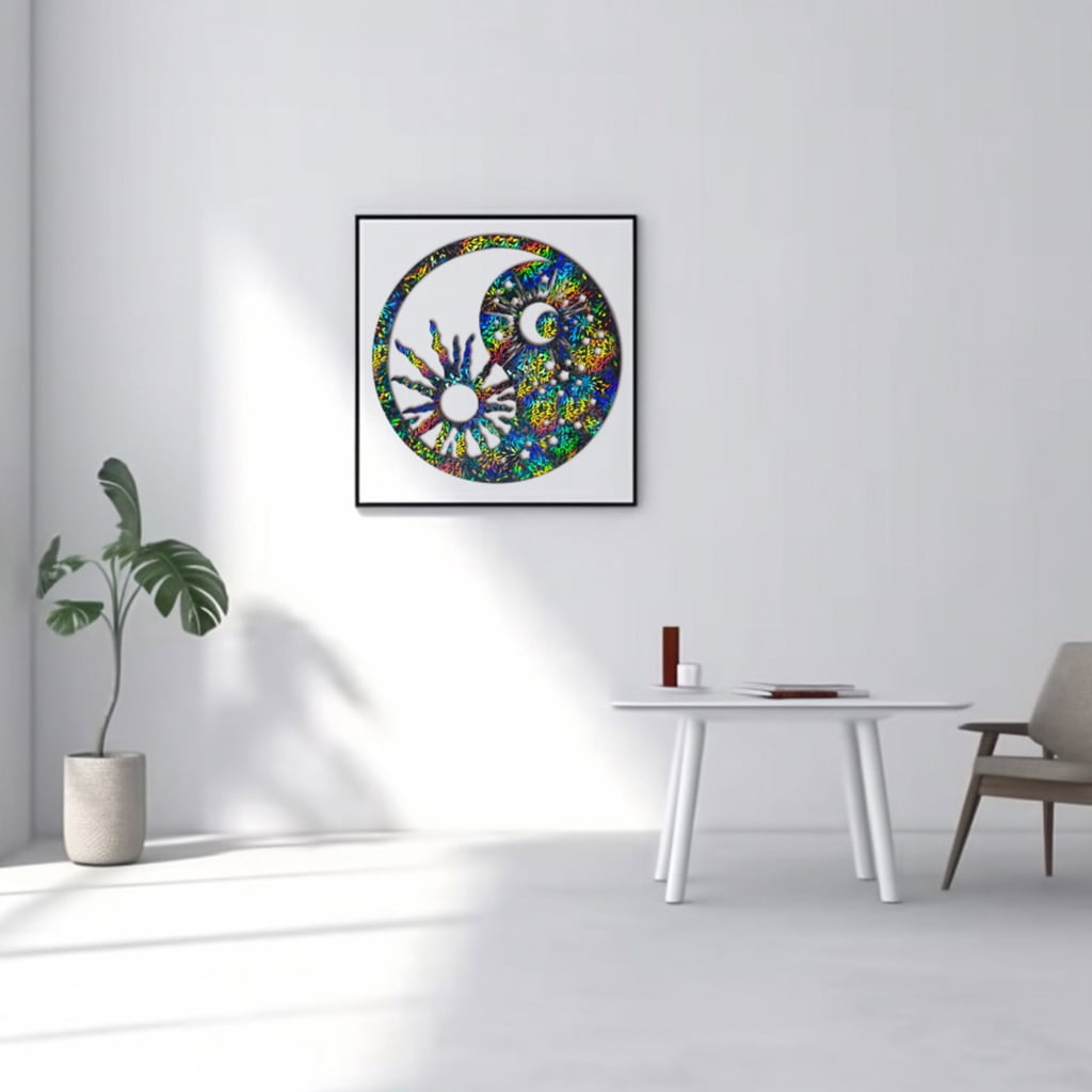lanema Creative Round Sun Pattern Resin Pendant Molds for Unique Home Office Accent