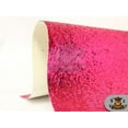 thumbnail image 2 of Chunky Glitter Large Stargem Crafting Sparkle Faux Leather Shiny 3D Fabric For Hair Bows, Hair Clips & Bag, Pouch, Earring /54" W/ By The Yard (FUCHSIA), 2 of 4