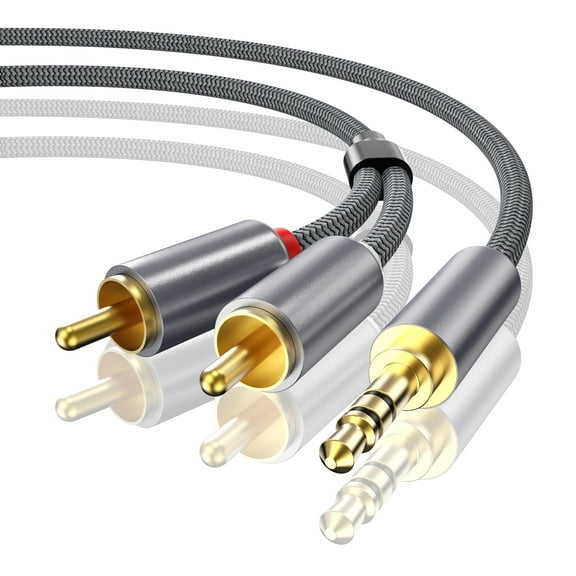 3.5mm to XLR Cable 10FT, Aux Male to XLR Female Microphone Cable, XLR to 3.5mm Cable Compatible with iPhone, iPod, Tablet, Laptop, Microphone, Amplifier, Audio Board