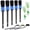 blue, variant on 10-Piece Blue Multi-Functional Car Detailing Brush Set, contains 5 cleaning brushes, 3 wire brushes and 2 air vent brushes for interior, exterior, engine and leather cleaning