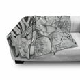 thumbnail image 3 of Dragonfly Soft Flannel Fleece Throw Blanket, Mandala Like Flowers and Dragonfly Chaotic Drawing Artwork Print, Cozy Plush for Indoor and Outdoor Use, 50" x 70", Charcoal Grey White, by Ambesonne, 3 of 6