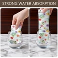thumbnail image 6 of 2 Pcs Pioneer Flower Floral Print Pattern Kitchen Towels, Funny Microfiber Dish Towel Set, 18" X 26" Tea Towels, 6 of 6
