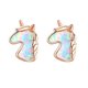 thumbnail image 1 of Dainty Earrings 1 Pair Comfortable Texture Ear Pendants For Girls Rose Gold Round Design Perfect For Birthdays And Costume Parties, 1 of 3