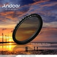 thumbnail image 3 of Andoer 55mm Fader Neutral Density Adjustable ND2 to ND400 Variable Filter for Nikon DSLR Camera, 3 of 6
