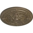thumbnail image 3 of Ekena Millwork 26"OD x 3"P Vincent Ceiling Medallion (Fits Canopies up to 6"), Hand-Painted Warm Silver, 3 of 5