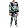 thumbnail image 3 of Sikiie Cartoon Koala Bear Mens Pajama Set, Soft Warm Long Sleeve Sleepwear, Cozy Button-Down Pjs for Men-X-Large, 3 of 7