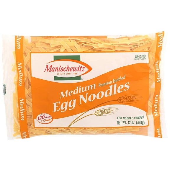 Manischewitz, Medium Noodles, 12 oz