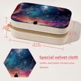 thumbnail image 5 of Galactic Space Velvet Portable Jewelry Organizer Box with Removable Compartment - Gift and Jewelry Display, 5 of 7