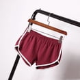 thumbnail image 2 of Pantalones cortos deportivos para mujer, para el hogar, ocio, color sólido, moda, yoga, playa, pantalones cortos de color caramelo, 2 of 6