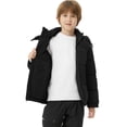 thumbnail image 3 of ZSHOW Boy's Recycled Winter Coat Insulated Winter Jacket Hooded Puffer Outerwear Jacket Black 10/12, 3 of 9