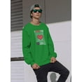 thumbnail image 2 of Abstract Poster I Love You Sweatshirt Men -Image by Shutterstock, Male Small, 2 of 4