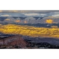 thumbnail image 2 of OBrien, Jay 32x23 Gold Ornate Wood Framed with Double Matting Museum Art Print Titled - Utah, Bryce Canyon Sunrise contrasts on canyon, 2 of 4