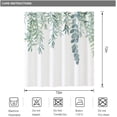 thumbnail image 5 of Green Leaves Waffle Shower Curtain 72Wx72H Inch Sage Bathroom Decor Watercolor Spring Nature Botanical Plants Fabric Home Bathtub Decor 12 Pack Plastic Hook, 5 of 5