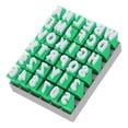 thumbnail image 1 of Juego de 26 sellos de letras mayúsculas y números para arcilla polimérica. Herramientas de estampado de precisión para cerámica, manualidades, bisutería y mucho más., 1 of 7