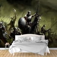 thumbnail image 2 of IDEA4WALL 4pcs Dark Evil Dragon Peel and Stick Wallpaper Removable Wall Murals Large Wall Stickers for Home Decoration, 66"x24", 2 of 5