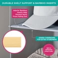 thumbnail image 3 of Organizador de armario colgante HOLDN' STORAGE, 4 estantes, bambú, 3 of 9