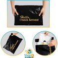 thumbnail image 4 of Shop4Mailers 10x13 Hello, I Have Arrived Black and Gold Poly Bag Mailer Envelopes 2 Mil (100 Pack, Black), 4 of 6
