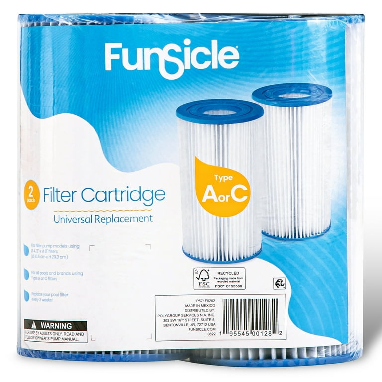 bekennen Luchtpost dialect Funsicle Type A/C Filter Cartridges, 2-Pack ,for adults - Walmart.com