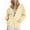 Beige, variant on Women's Zip Up Hoodie 2025 Fall Winter Long Sleeve Plain Hooded Sweatshirt with Pockets Jacket Coat Outerwear