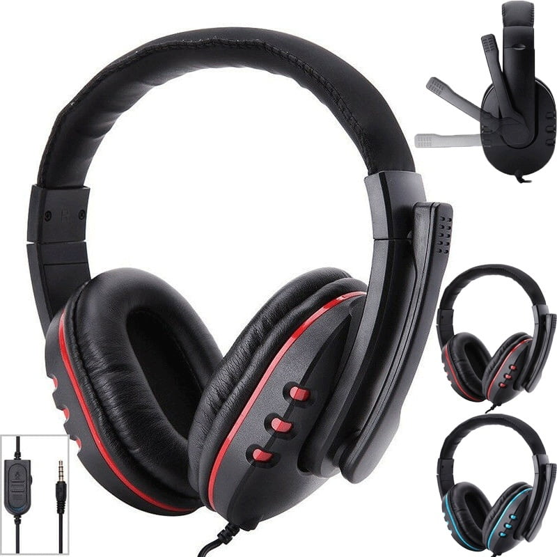 For PS4 Laptop PC Gaming Headset Mic Stereo Surround Headphone 3.5mm