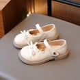 thumbnail image 4 of Boys Girls Lace Up Shoes Toddler Little Kids School Dress Shoes (Toddler/Little Kid) Beige 10.5, 4 of 7