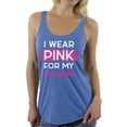 thumbnail image 1 of Awkward Styles Breast Cancer T-Shirt I Wear Pink For My Daughter Racerback Tank Tops, 1 of 4