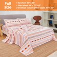 thumbnail image 2 of Floral Printed Sheet Set King Soft Microfiber Botanical Bed Sheets Extra Deep Pocket Pieces, 2 of 6