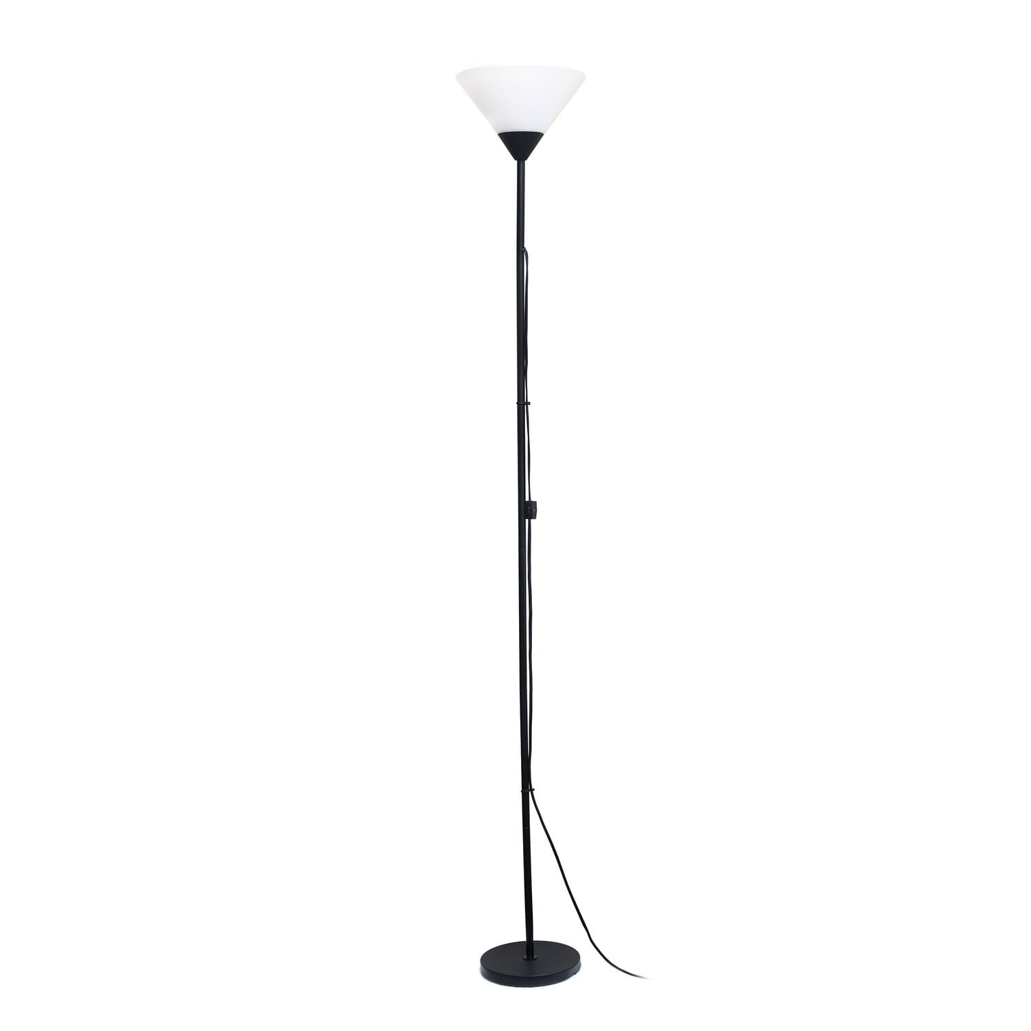 Simple Designs 1 Light Stick Torchiere Floor Lamp