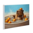 thumbnail image 3 of Stupell Industries Capybara in Orange Bath Animals Painting Unframed Art Print Wall Art, 14 x 11, 3 of 7