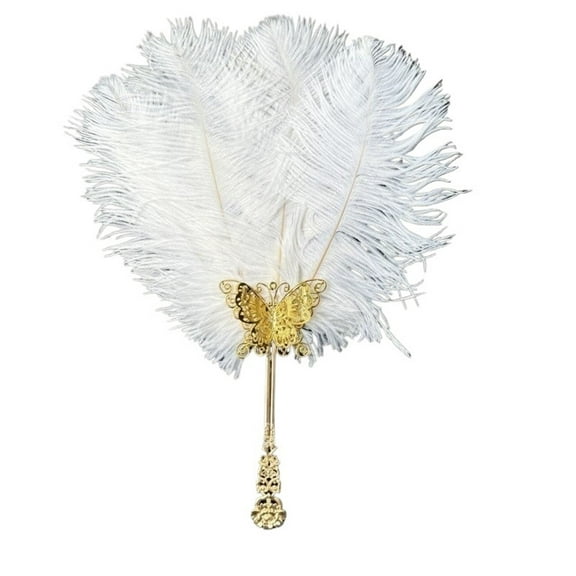 Feather Ancient Style Performance Fan Fan Performance Dance Cheongsam Runway Ancient Style