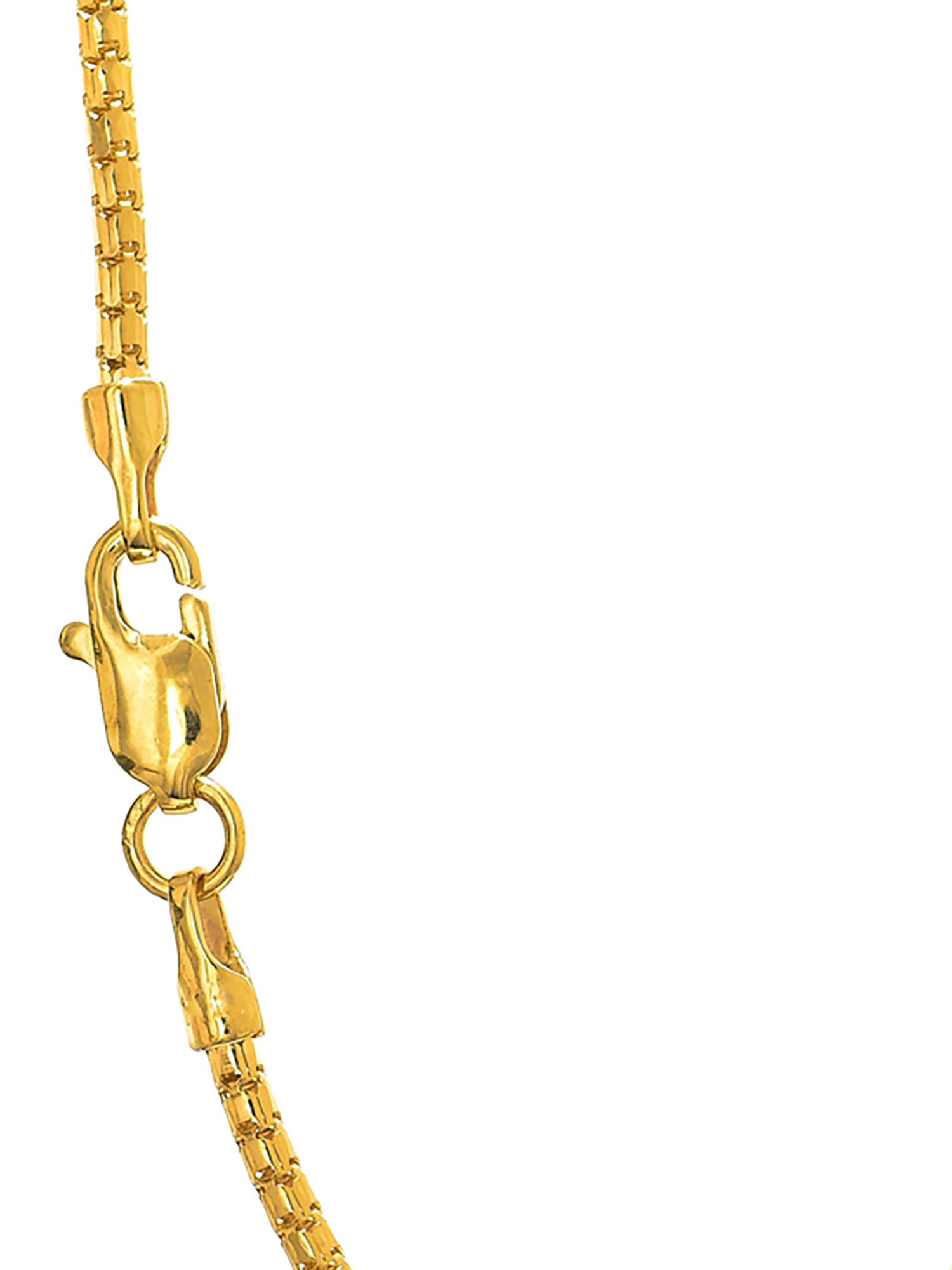 14k Solid Yellow Gold High Polish Snake Necklace Chain 20" 1.0mm