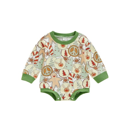 

CocMouse Baby Girls Boys Sweatshirts Rompers Christmas Clothes Bodysuits