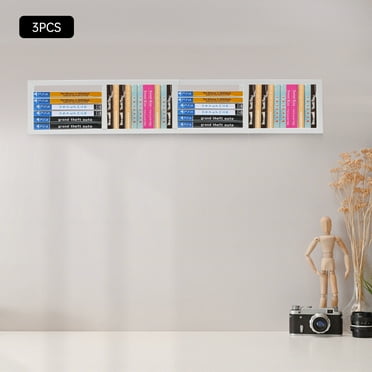Wall Mounted CD Rack Holder, 34in Cube Metal Display Shelf for CD DVD Organizer