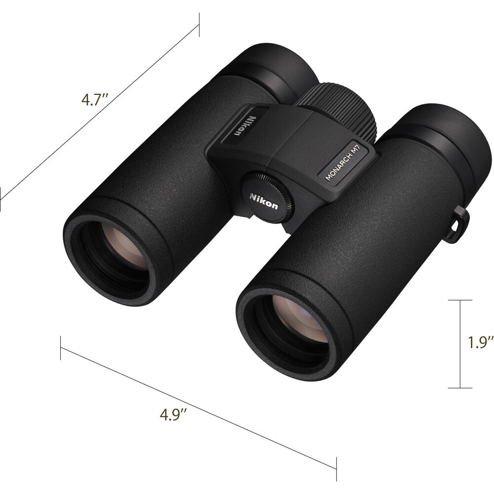 Nikon 10x30 Monarch M7 Binoculars Bundle With Neck Strap + Backpack And More