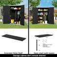 thumbnail image 5 of Vertical Outdoor Storage Cabinet with Floor, Lockable Plastic Shed for Garage, Bike, Tools, 57 . Outdoor Storage Box, 5 of 8