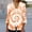 Orange, variant on Sakmal Casual Womens Winter Coats Long Sleeve Sleeve Pink Lightweight Tie Dye Cardigan Loose Fit Ladies Coat