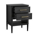 thumbnail image 6 of (2 pack) Better Homes & Gardens Oaklee 2-Drawer Nightstand, Charcoal Finish, 6 of 12