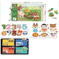 thumbnail image 5 of Libro educativo Libro de pasta Juguetes Montessori para niños de 1 a 3 años Niños niñas 30 páginas a medio terminar, 5 of 5