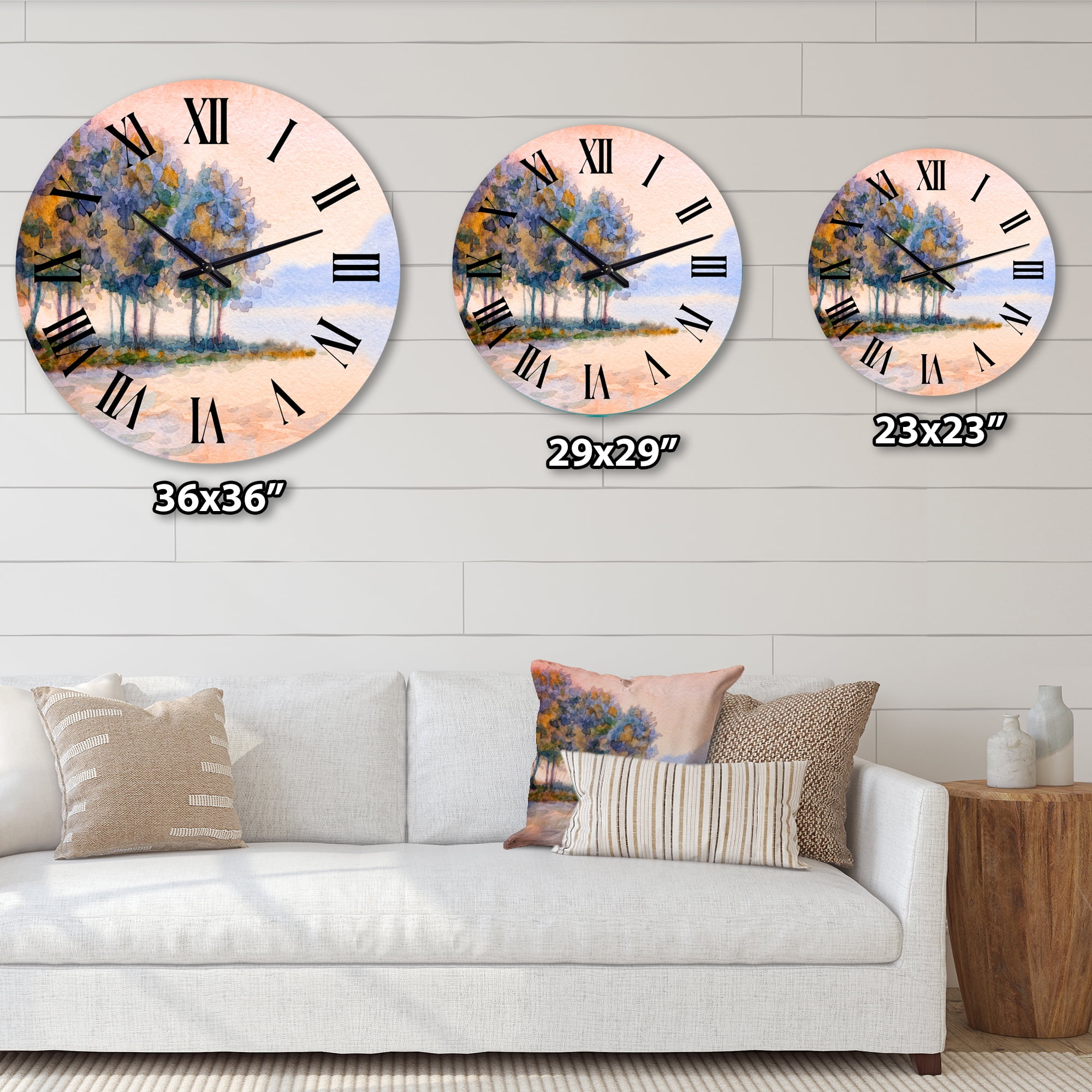 Designart 1 in Traditional Wall Clock