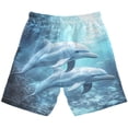 thumbnail image 2 of joogoo Kids Boys Swim Trunks Two Dolphins Beach Board Shorts Drawstring Swimsuit Kid Teen XL, 2 of 6