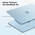 thumbnail image 5 of Compatible with MacBook Air 13 inch Case M4 2025 2024-2022 M3 M2 A3240 A3113 A2681, Matte Scratch Resistant Protective Hard Shell Cover Compatible for MacBook Air 13.6 inch Case, Sky Blue, 5 of 17