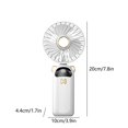 thumbnail image 3 of Needhep Usb Rechargeable Foldable Fan Neck Fans Bladeless Lazy Hanging Waist Fan, Remote Conditioner With 3-Speed & Shaking, Small Rotating Fan Quiet for Cooling And Sleep (white), 3 of 6