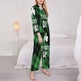 thumbnail image 3 of Fotbe St Patrick's day Pattern Long Sleeve Pajama Set for Women,Sleepwear Set,2-piece Loungewear Set,Soft PJs Comfy Nightwear with Pockets-Large, 3 of 7