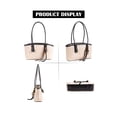 thumbnail image 2 of PULLIMORE Shoulder Bags for Women Y2k Hobo Tote Handbag Vintage Top Handle Bag PU Leather Satchel Purse with Cute Pendant, White, 2 of 8