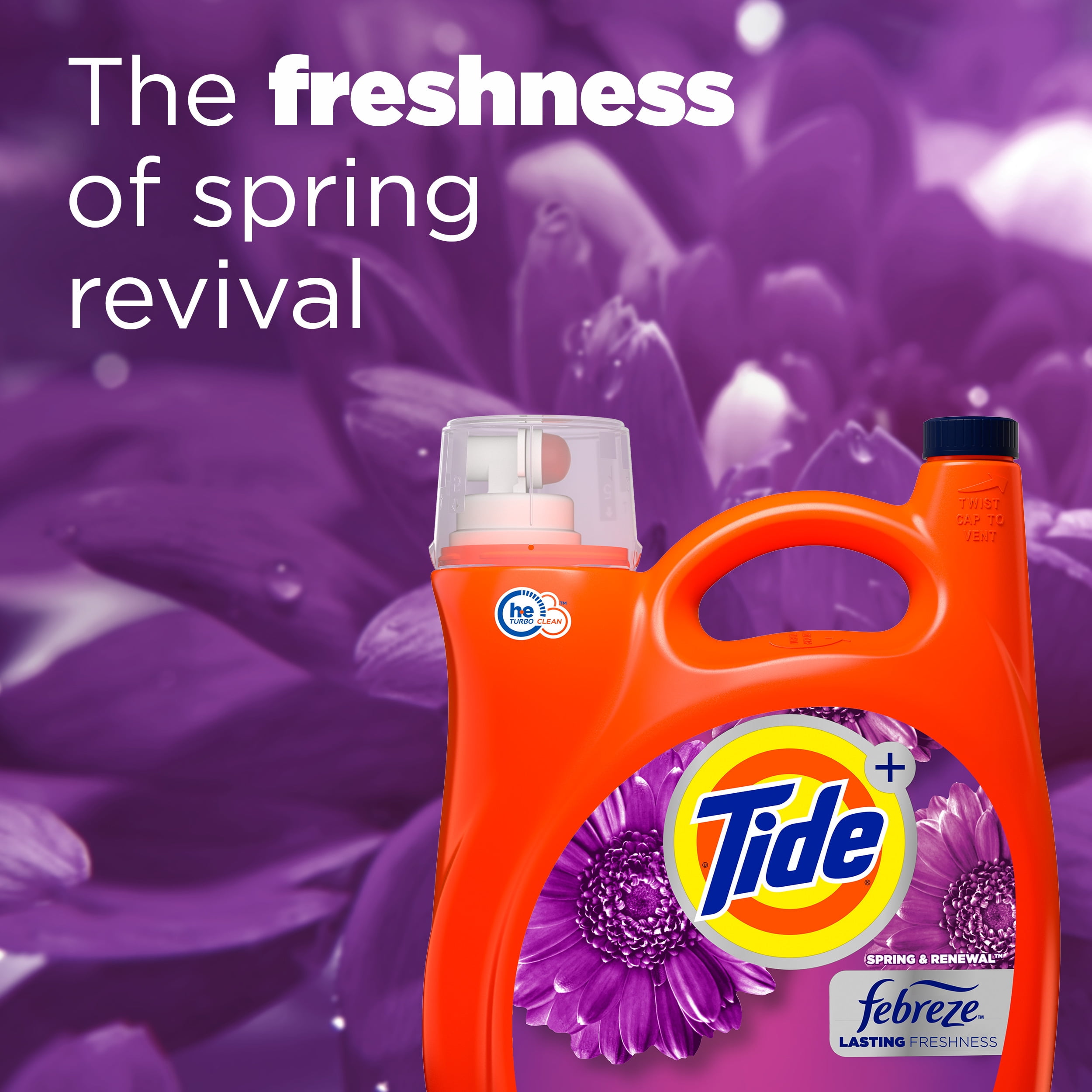 Tide Plus Febreze Spring Renewal Liquid Laundry Detergent